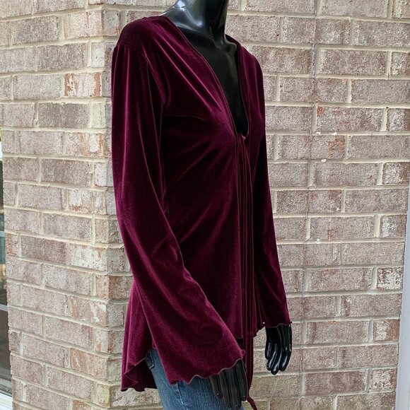 Fairy Flair Velour Long Sleeve Bell Cuff Pixie Robe Sz XS - Picture 13 of 16